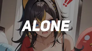 [Nightcore] Alone - Marshmello (Lyrics)