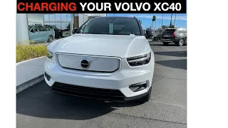 How to charge the Volvo XC40 and C40 2022