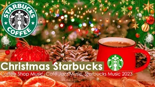 Christmas Songs 🎄 Background Snow Starbucks Coffee  🎄 Relax Music for Wake Up, Work, Study