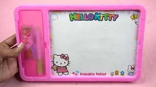 Hello Kitty White board with Black board with Marker Pen