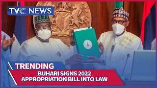 President Buhari Signs 2022 Appropriation Bill of N17.126 Trillion into Law