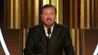 Ricky Gervais ROASTING Hollywood at the Golden Globes 2020