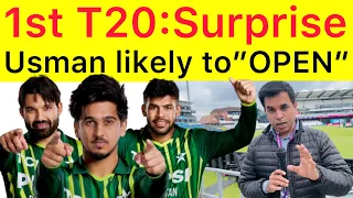 BIG BREAKING 🛑 Pak playing 11 for 1st T20 vs England | Usman Khan likely to open inning