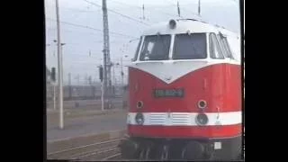 Leipzig nach Chemnitz mit BR 118 der DR  59 min.