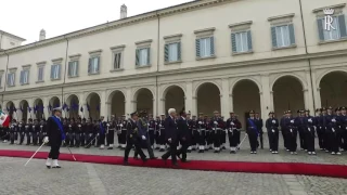 Roma - Mattarella incontra il Presidente della Repubblica del Camerun in Visita di Stato (20.03.17)