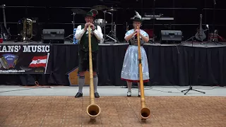 Alphorn - Enzian Schuhplattler Ehrentanze - 5th West Bezirksfest - 2018 - Leavenworth, WA