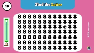 Find the Letter 💌 | finding game | Can you find the ODD one 🤔 #youtube #shorts #quest #trending