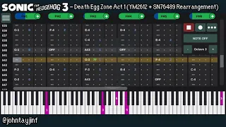 Sonic The Hedgehog 3 - Death Egg Zone Act 1 (YM2612 + SN76489 Rearrangement)
