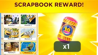 Minion Rush New Event SCRAPBOOK and New Prize Pod opening gameplay walkthrough ios android