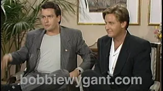 Charlie Sheen Emilio Estevez "Men at Work" 1990 - Bobbie Wygant Archive