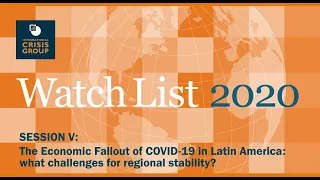 Session V: The Economic Fallout of COVID-19 in Latin America: what challenges for regional stability