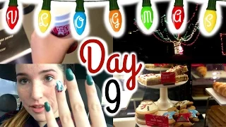 VLOGMAS: DAY 9! Getting Christmas Nails!!