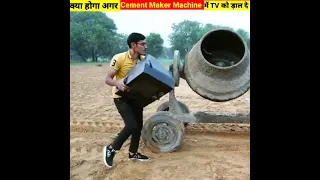 @CrazyXYZ ने किया |Cement mixer VS TV |#shorts#youtubeshorts#factobikash