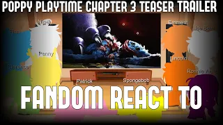 Fandom react to Poppy Playtime Chapter 3 Teaser Trailer (Gacha Club)