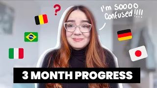 MY LANGUAGE STUDY PLAN RESULTS | learning languages in 3 months: Progress update & new language.