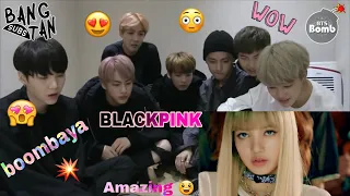 BTS Reaction to BLACKPINK Boombayah MV (FMV)