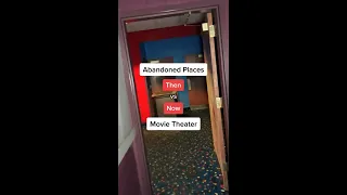 Abandoned Places: Then vs Now - Movie Theater #Shorts