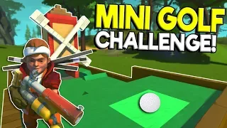 SPUD GUN MINI GOLF CHALLENGE! - Scrap Mechanic Gameplay - Best Golf Builds