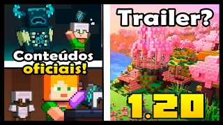 MINECRAFT 1.20 - TRAILER DA ATUALIZAÇÃO? VEJA ALGUNS CONTEÚDOS OFICIAIS DA TRAILS AND TALES