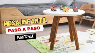 PASO a PASO para hacer MESA CENTRO  (🎁​Planos gratis)