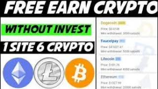 New Free Ethereum & Litecoin Earning Site 2021 Without Invest  Free Earn Multy Crypto Earn LTC ETH