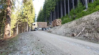 Holztransporte Steiermark Spitzkehre