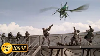 Arachnids lured a squad of paratroopers and attacked them / Starship Troopers (1997)