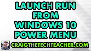 How To Launch Run From The Windows 10 Start Menu Power Menu (2022)