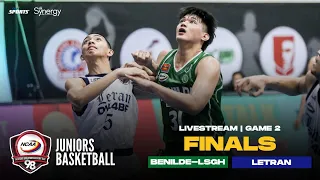 NCAA Season 98 | Benilde-LSGH vs. Letran Finals Game 2 (Jrs. Basketball) | LIVESTREAM