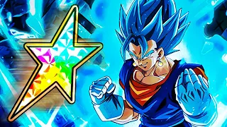 LEVEL 10 LINKS! 100% RAINBOW LR VEGITO BLUE SHOWCASE | Dragon Ball Z Dokkan Battle