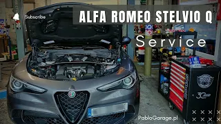 Serwis okresowy + diagnostyka topowego SUVa ze stajni Alfa Romeo #alfaromeo #stelvio #quadrifoglio