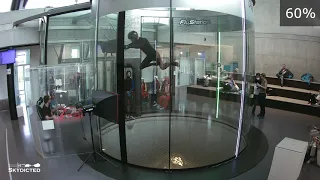 Knee Fly and Transitions - Indoor Skydiving #1