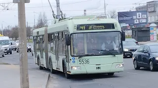 ПОЕЗДКА на троллейбусе БКМ-333 (БОРТ.№5536) маршрут №41