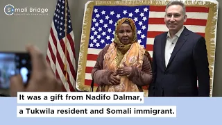 Why did this Somali immigrant mother spend 16 years handcrafting the American flag?