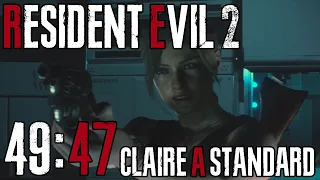 Resident Evil 2 Remake Speedrun | Claire A Standard in 49:47mins