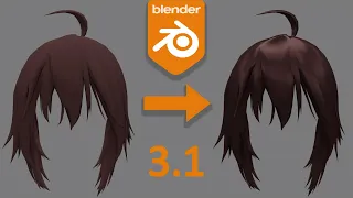 Blender 3.1 - Easy Simple Base Anime Hair Texture [Shader] [Cycles]