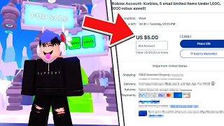 I BOUGHT $5 ROBLOX ACCOUNT WITH ROBUX ON IT