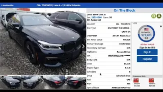 Автомобили из США🇺🇸. Пример торгов Аукцион Copart Копарт BMW 750 XI 2017