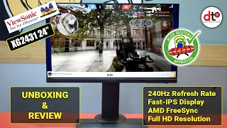 ViewSonic XG2431 Unboxing & Review I Best Gaming Monitor  I Blur Busters 2.0 Certified