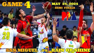 PBA Live Game 4 SAN MIGUEL vs. RAIN or SHINE May 24, 2024 Semi Finals PBA Game Today #SMBvsROS #pba