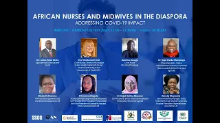 SSCG Webcast: African Nurses and Midwives in the Diaspora - Addressing COVID-19 Impact