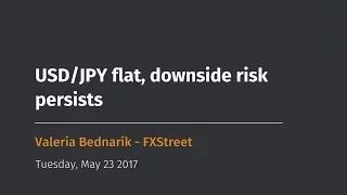 USD/JPY flat, downside risk persists