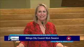 Billings City Council Work Session - April 4, 2022