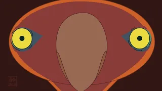 Red Bird stares into your soul (animated)