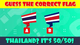 Flags Quiz | Guess the Correct Flag | 50/50 Flags Quiz