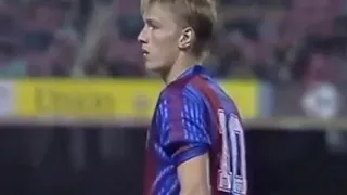 FC Barcelona 1-1 Atlético de Madrid SUPERCOPA 1991, vuelta. Camp Nou en 29/10/1991.