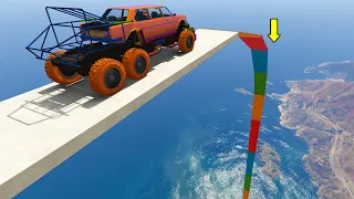 Parkour Biggest Mega Ramp Scary - GTA 5 Online