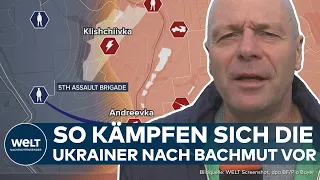 UKRAINE-KRIEG: Weg nach Bachmut bald freigelegt? Diese Orte müssen die Ukrainer noch zurückerobern