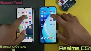 Samsung Galaxy A15 | Ram 4GB | vs | Realme C51 | 4GB | Speed Test And  Comparison | 2024