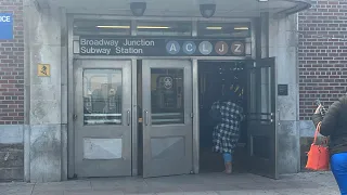IND/BMT: (A), (C), (L), and (J) trains at Broadway Junction